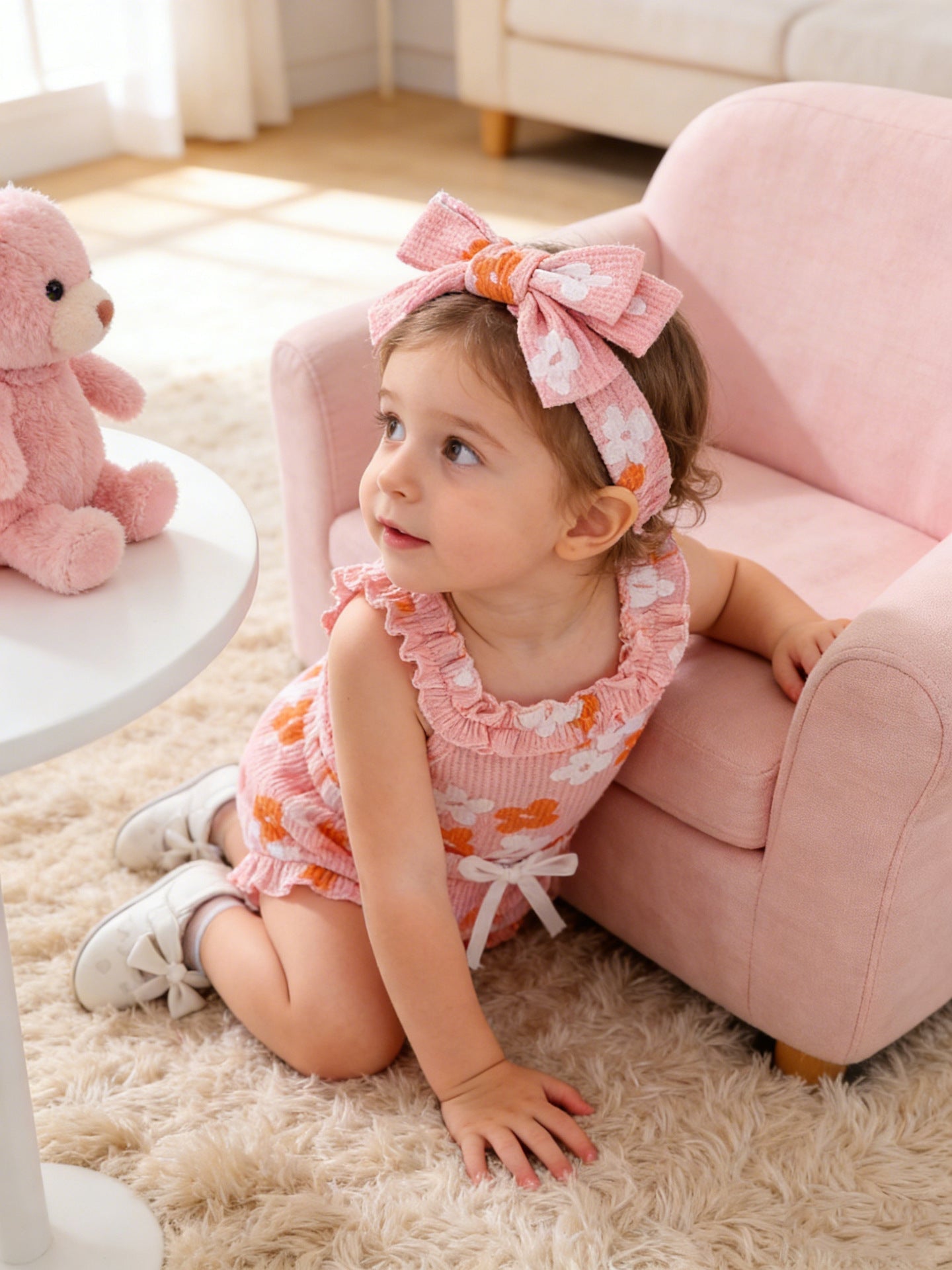 Conjunto Infantil Flores Verão