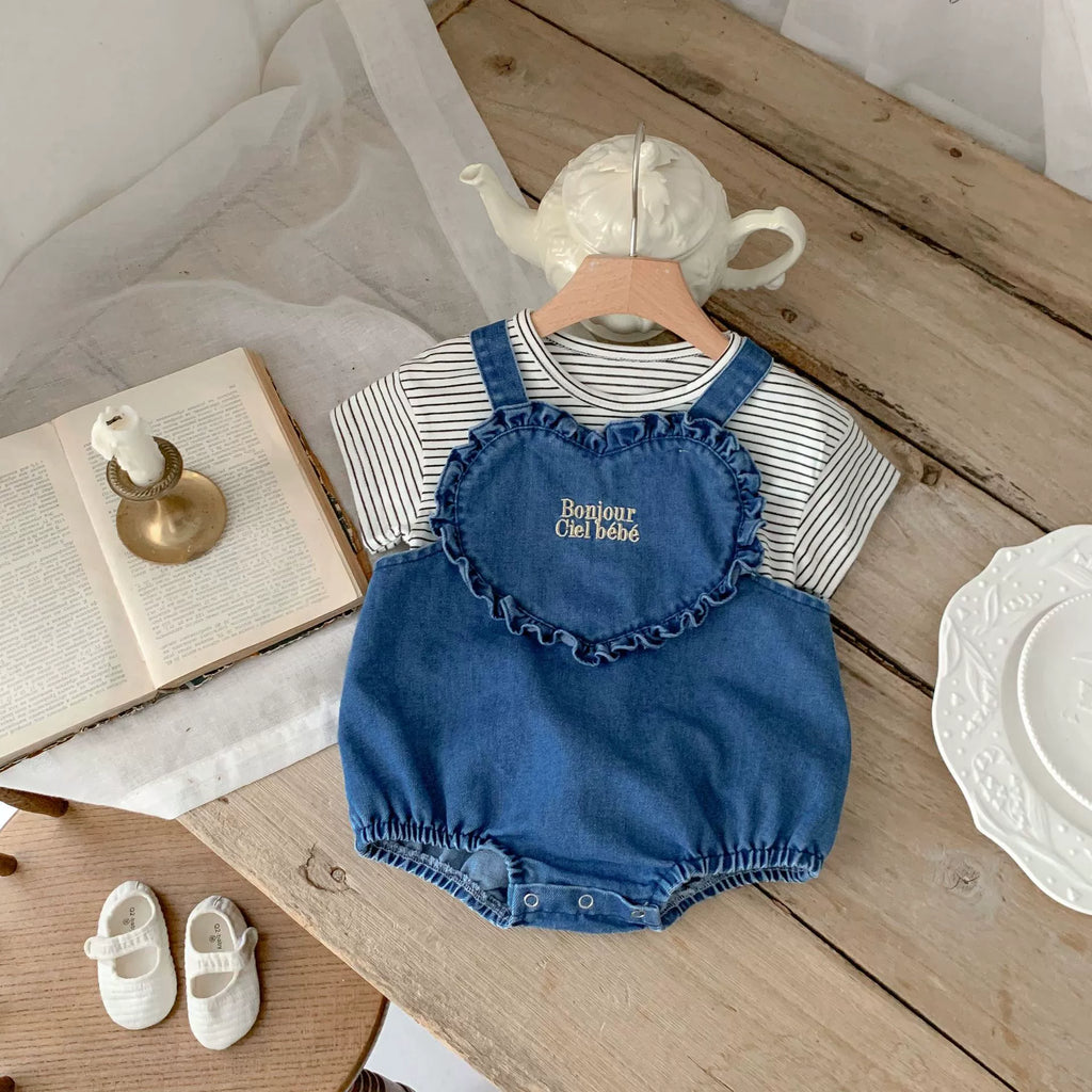 Body Infantil Jeans Love