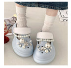Crocks Infantil Pedrarias e Pérolas