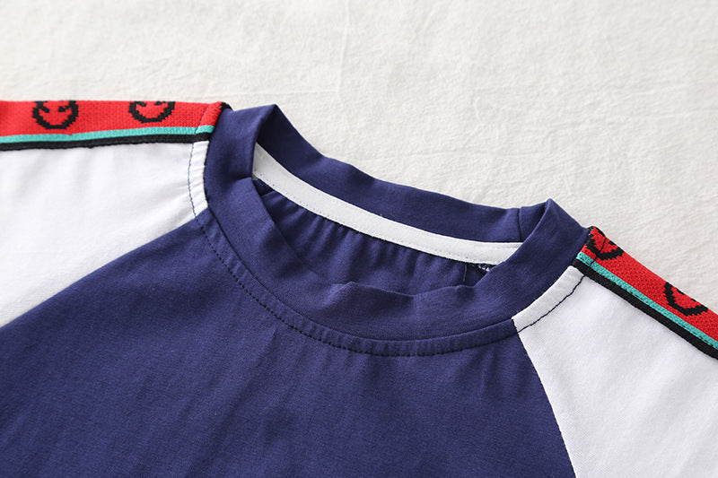 Conjunto Infantil Masculino Azul e Vermelho