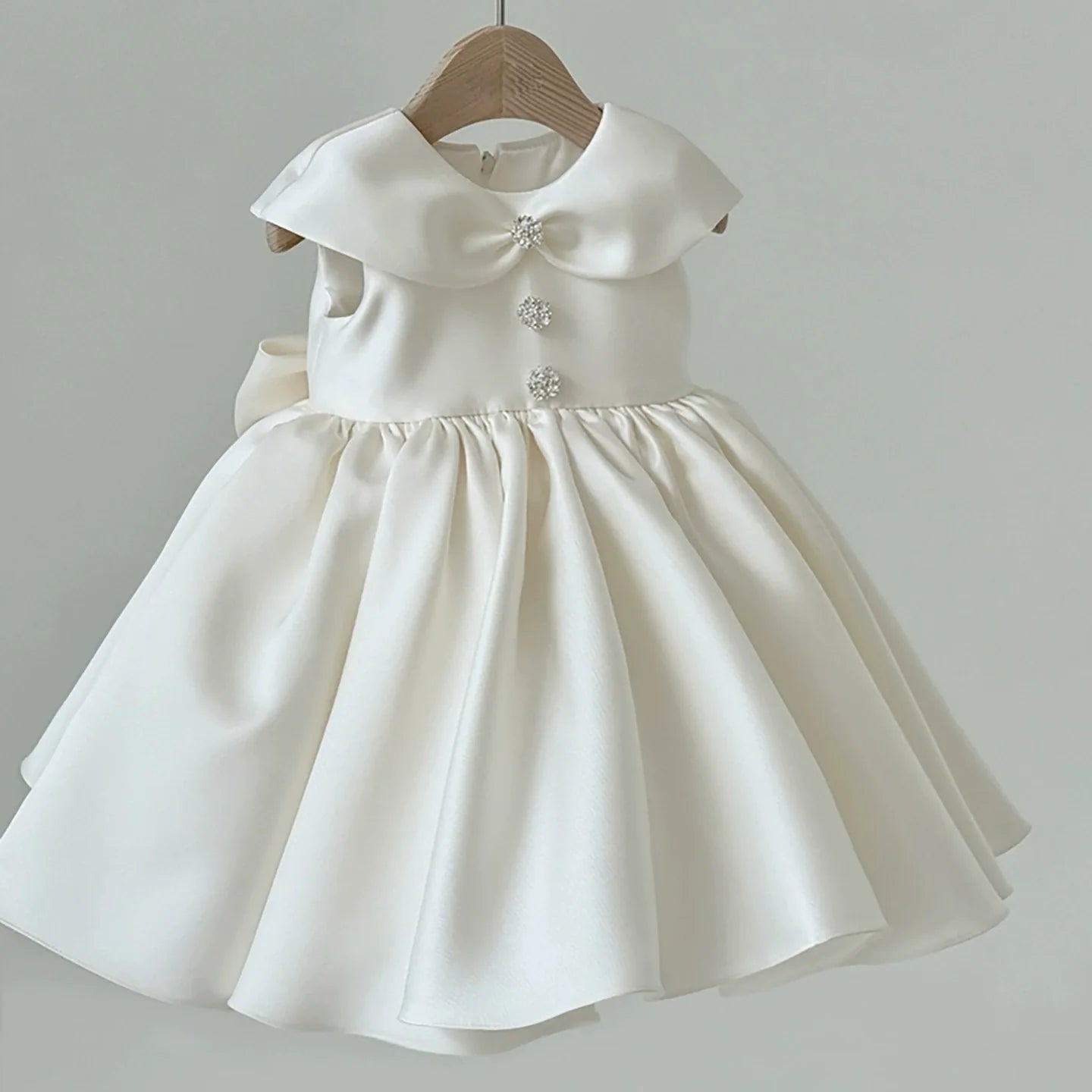 Vestido Infantil de Festa Gola Lacinho