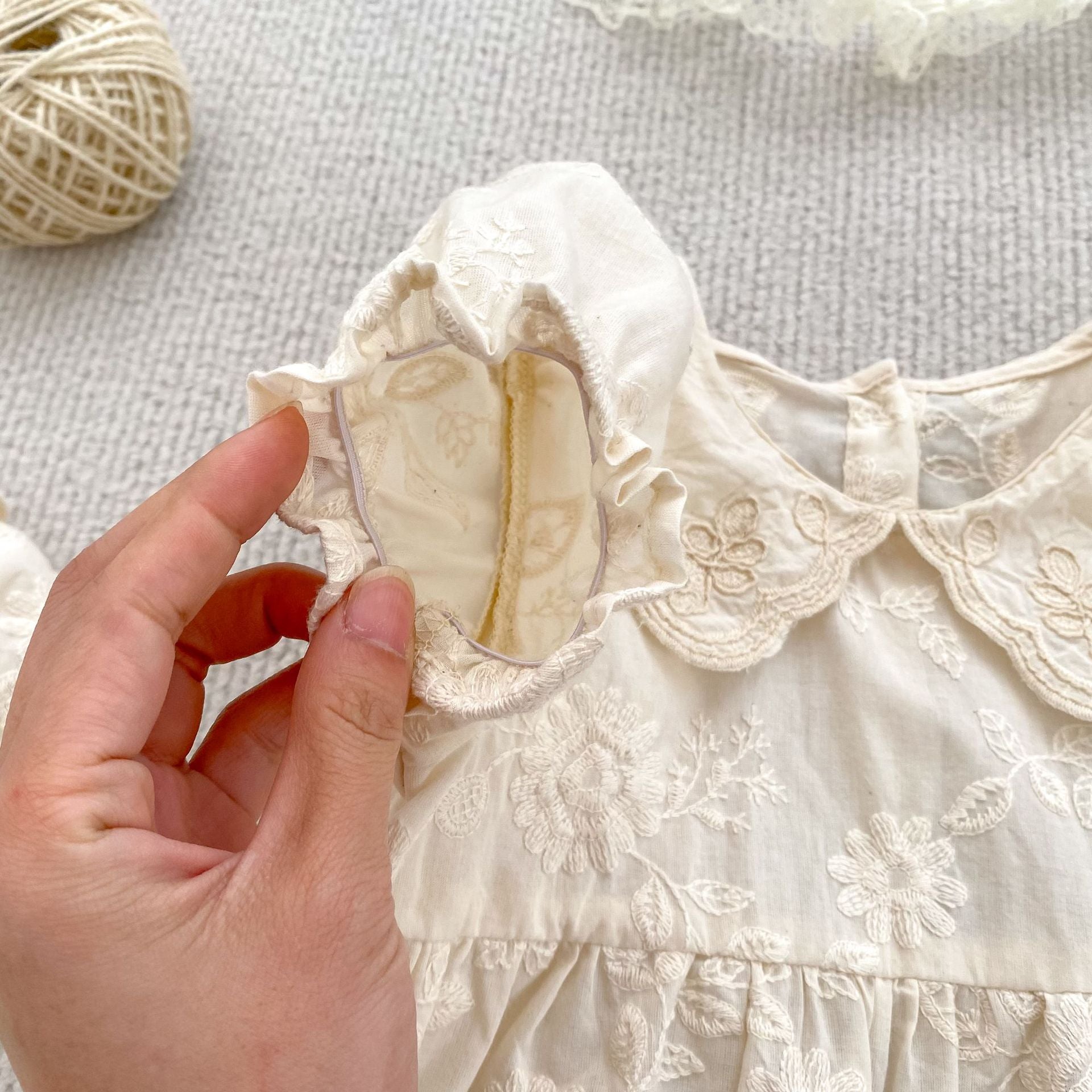 Vestido/ Body Infantil Renda Floral