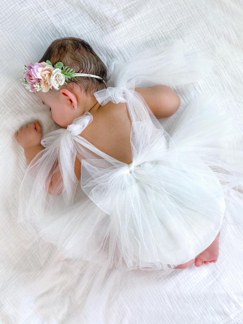 Body Vestidinho Infantil De Tule