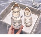 Sapato Infantil Feminino Brilhos Florzinha