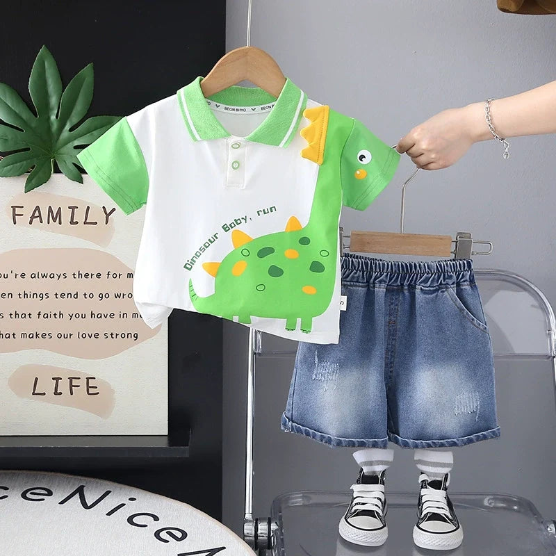 Conjunto Infantil Verão Dinossauro