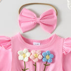 Body Infantil Feminino Florzinhas