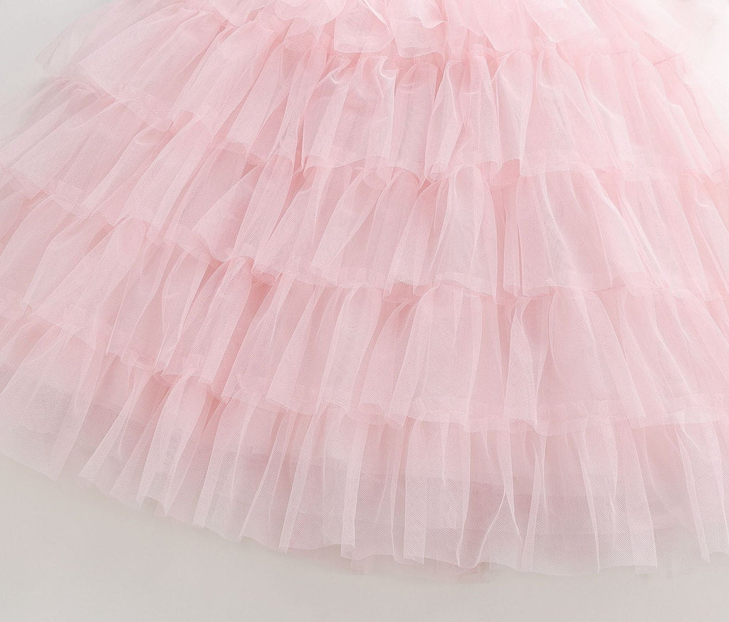 Vestido Infantil Rosa com Brilhos