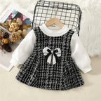 Vestido Infantil Tweed Lacinho