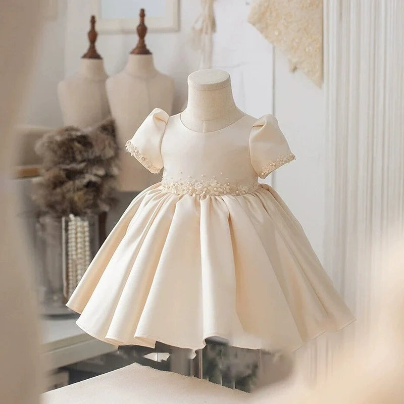 Vestido de Festa Infantil com Flores