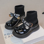 Bota Infantil Feminina com Lacinho Xadrez
