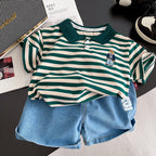 Conjunto Infantil Lístras Ursinho e Jeans
