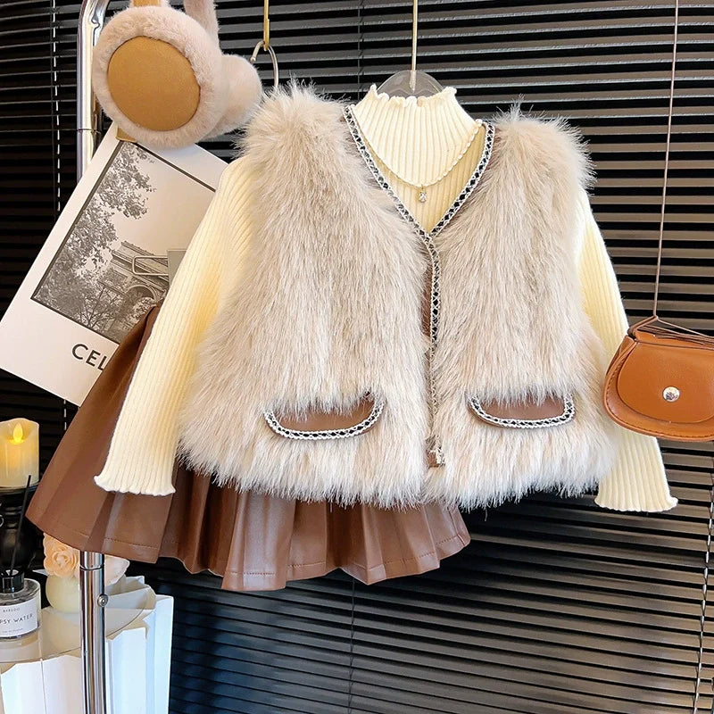 Conjunto Infantil Feminino Inverno 3 Peças