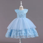 Vestido de Festa De Tule com Camadas