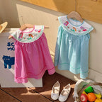 Vestido Infantil Xadrez Sereia