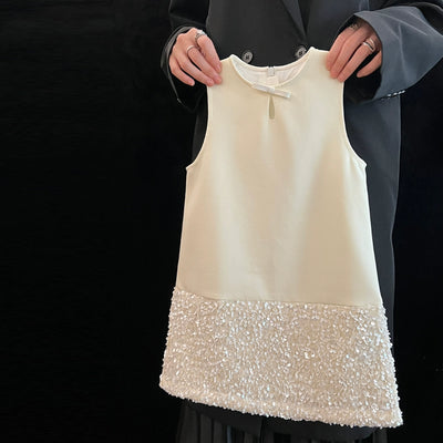 Vestido Infantil Delicado Lantejoulas