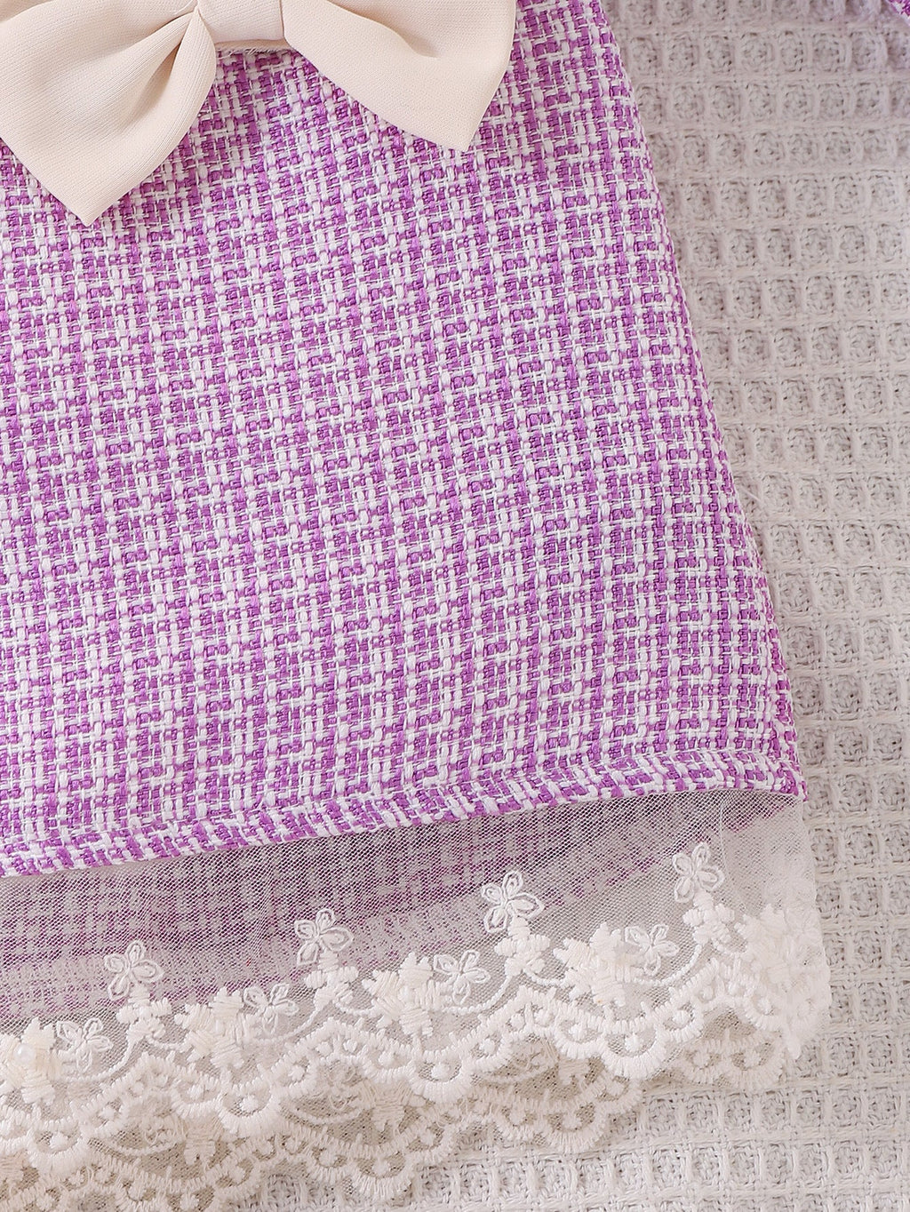 Conjunto Infantil Feminino Pérolas Lacinho