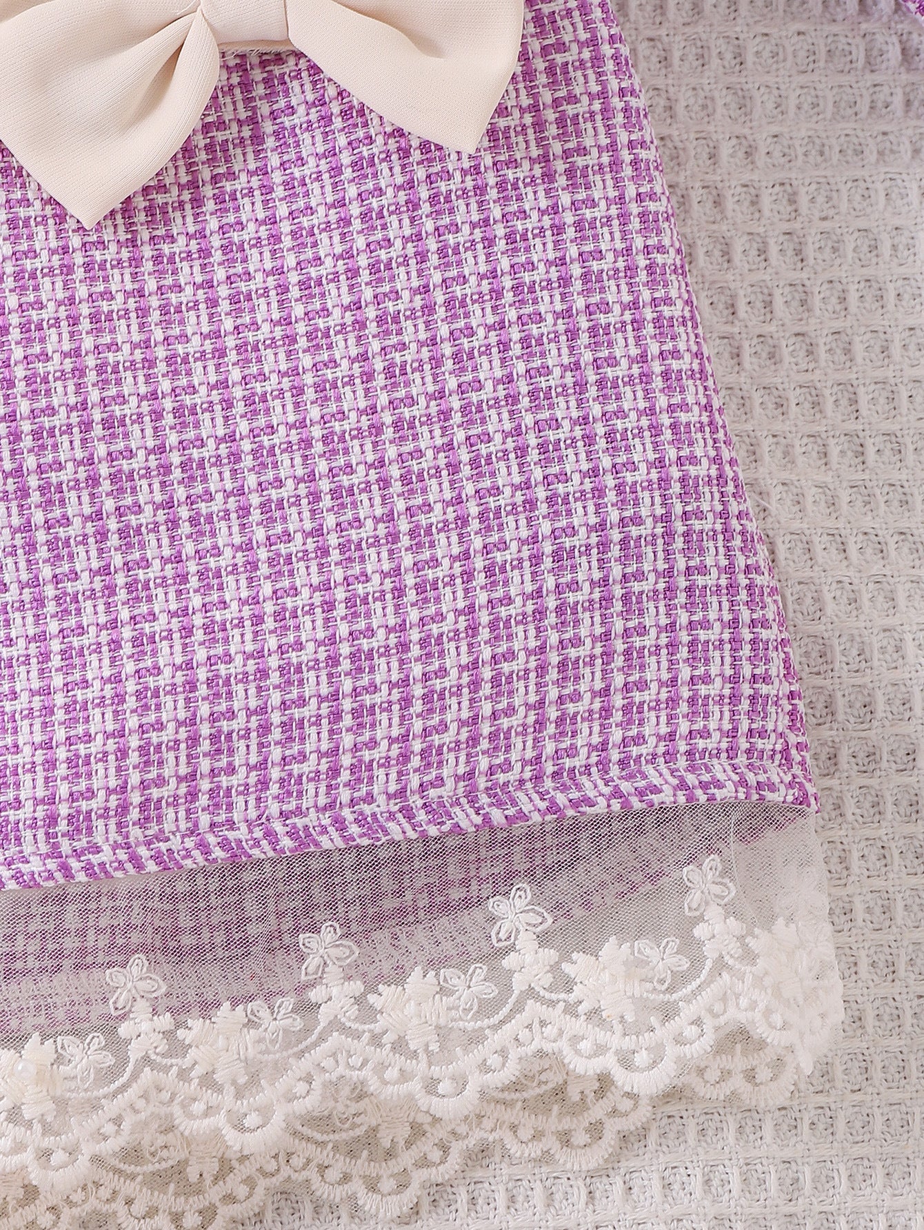 Conjunto Infantil Feminino Pérolas Lacinho