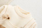 Conjunto Infantil Tricô Lacinho e Pelinhos