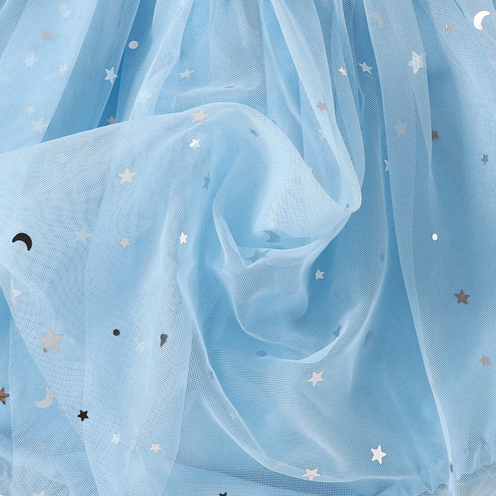 Vestido Infantil Tule  Estrelinhas