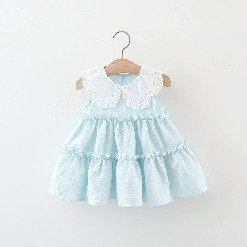 Vestido Infantil Golinha de Renda Camadas