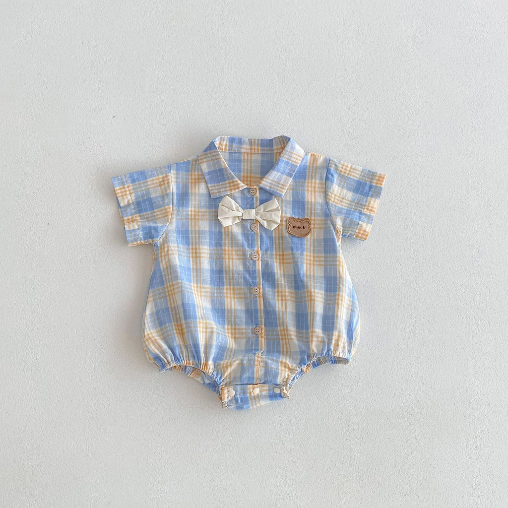 Body Infantil Xadrez Ursinho