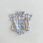 Body Infantil Xadrez Ursinho