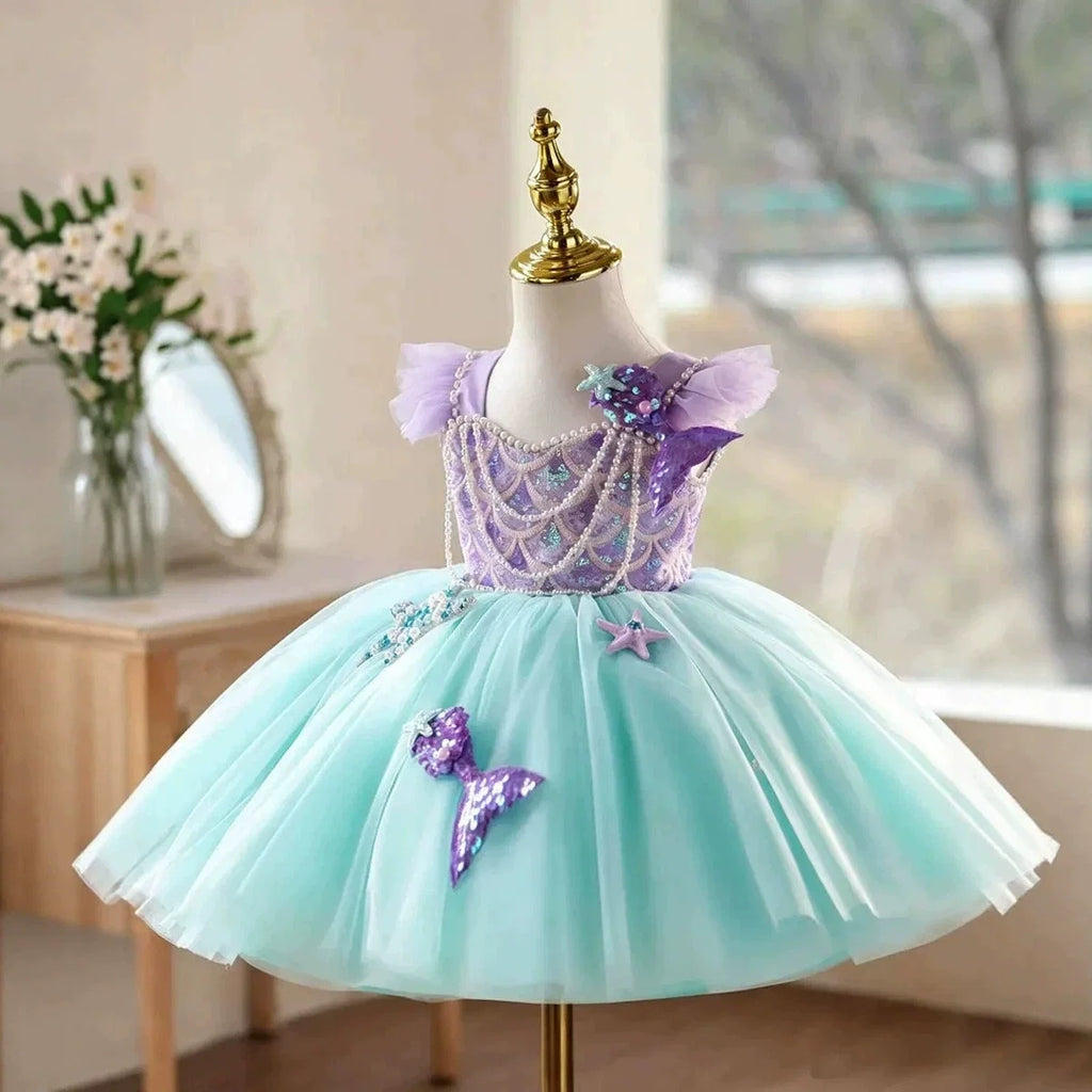 Vestido Infantil de Festa Sereia