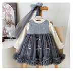 Vestido Infantil Lacinhos + Manga Longa