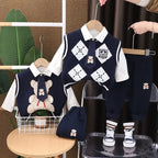 Conjunto Infantil Masculino Ursinho 3 Peças