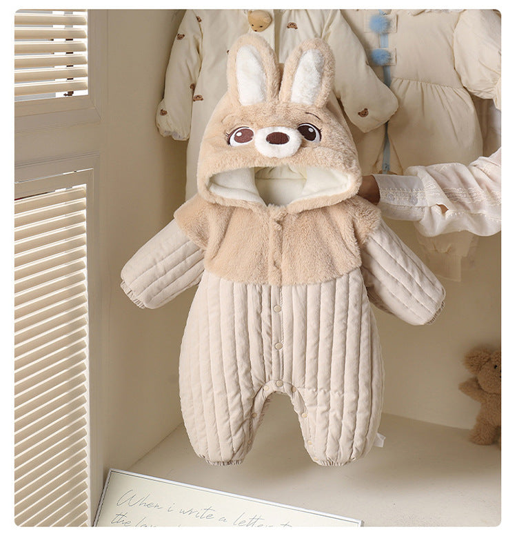 Macacão Infantil de Inverno Ursinho Orelhinhas