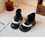 Bota Infantil Lacinho com Rendinha