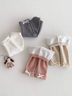 Calça Infantil Feminina Forrada Lacinhos