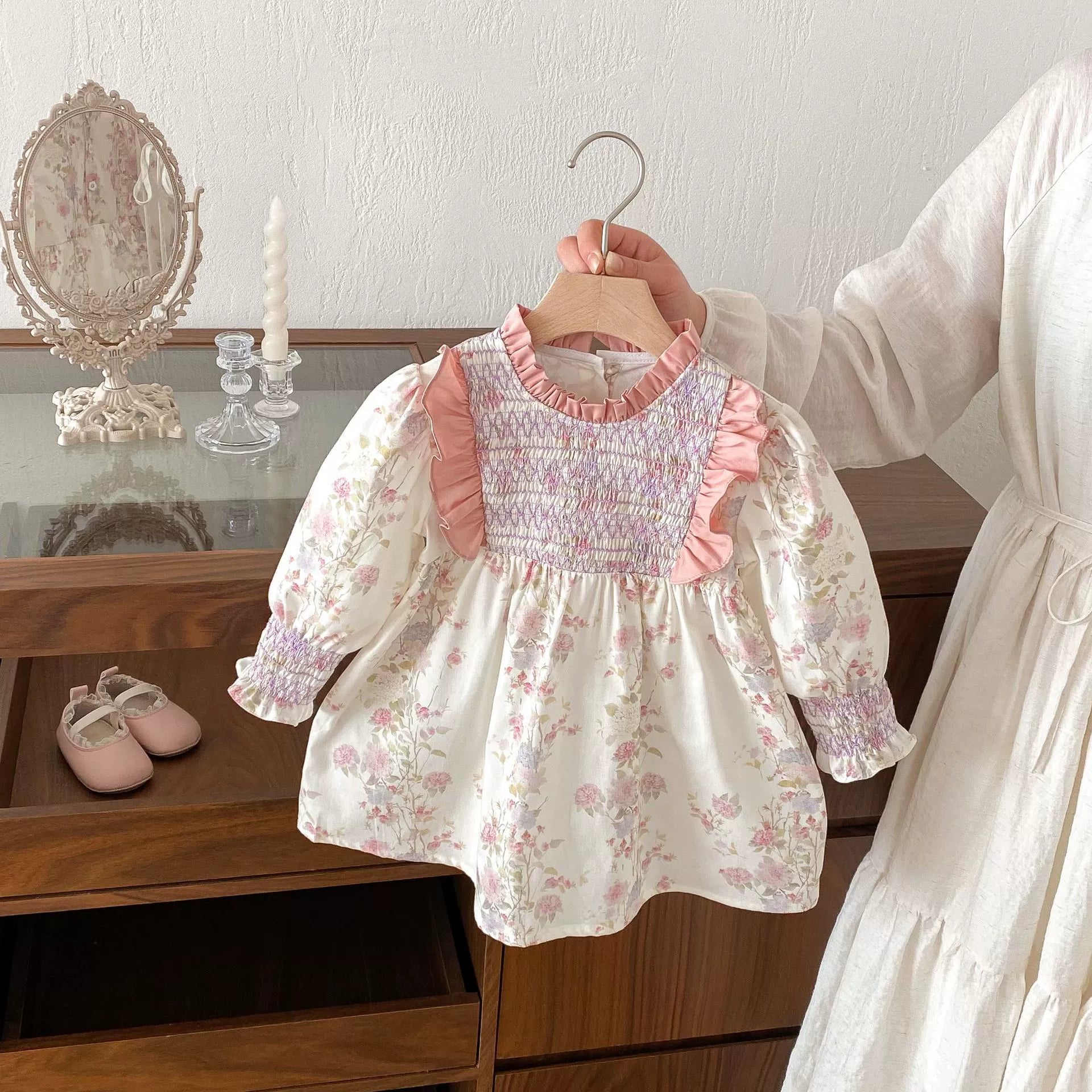 Vestido Infantil Babadinho Flores