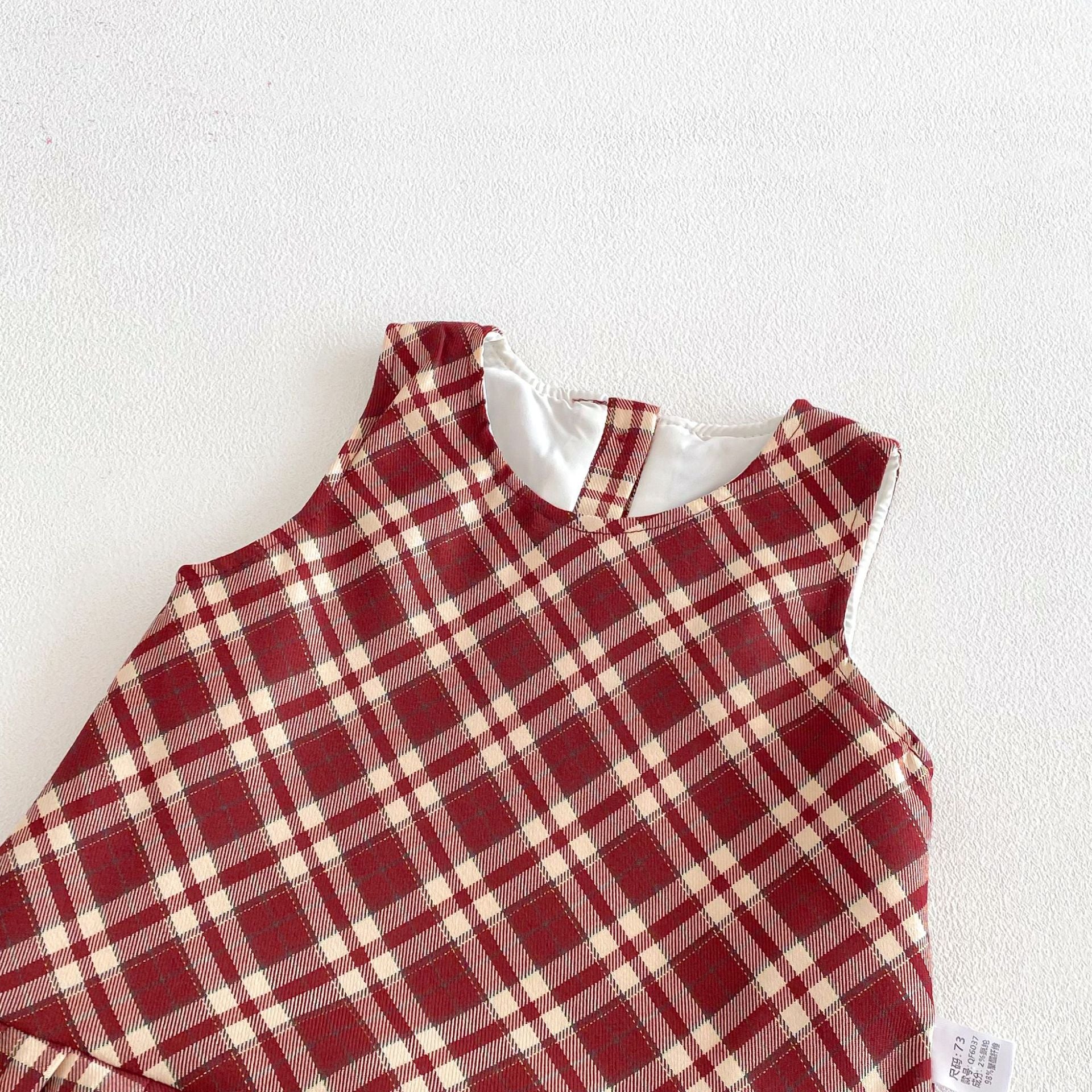 Vestido Infantil Regata Xadrez
