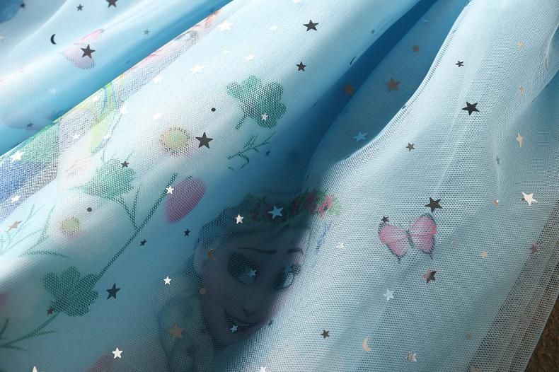 Vestido Infantil Frozen com Tule