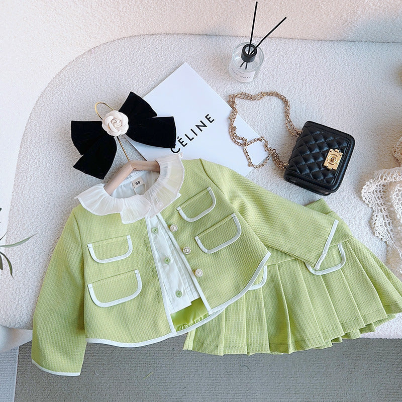 Conjunto Infantil Feminino Verde Boutique