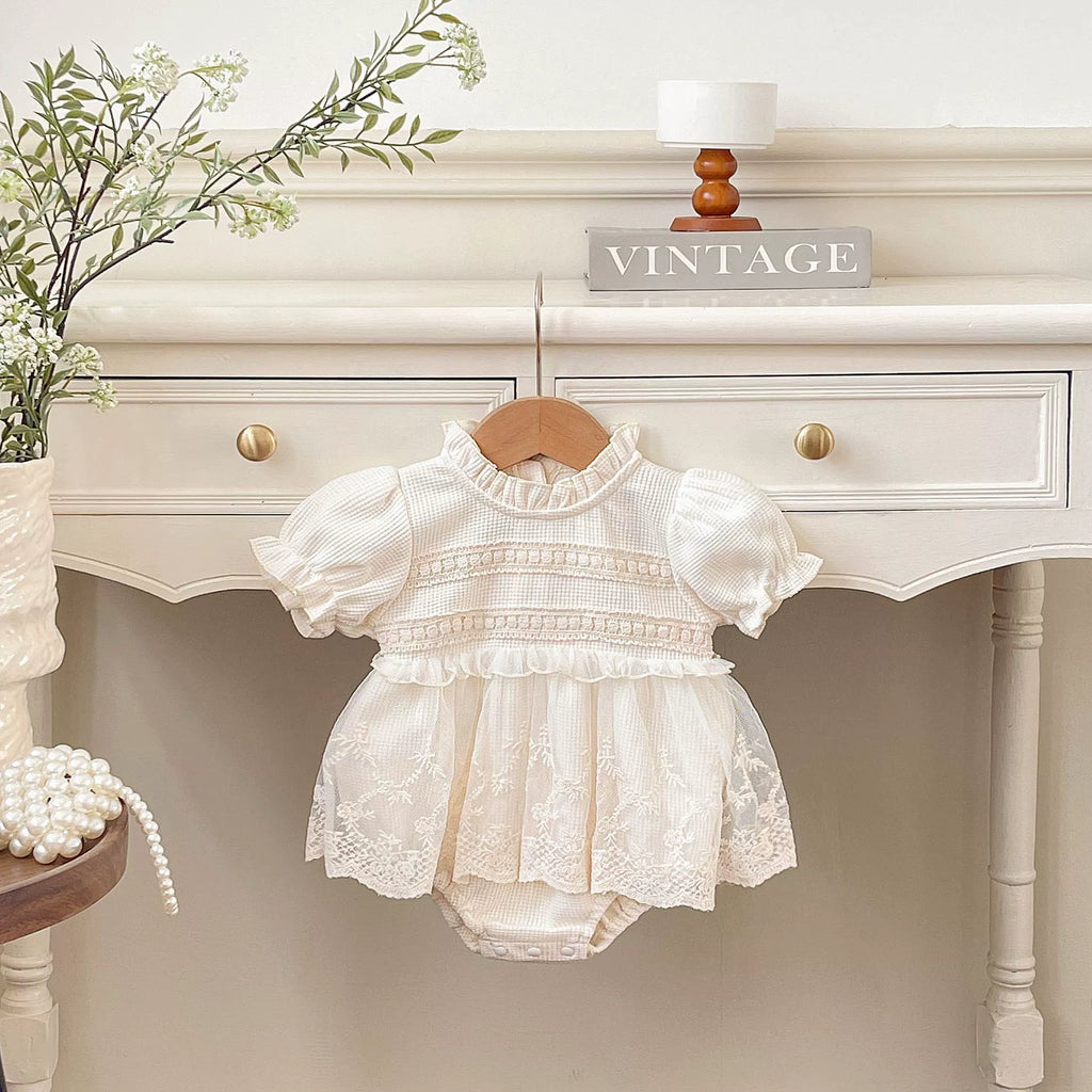 Body Infantil Feminino com Tule Rendado