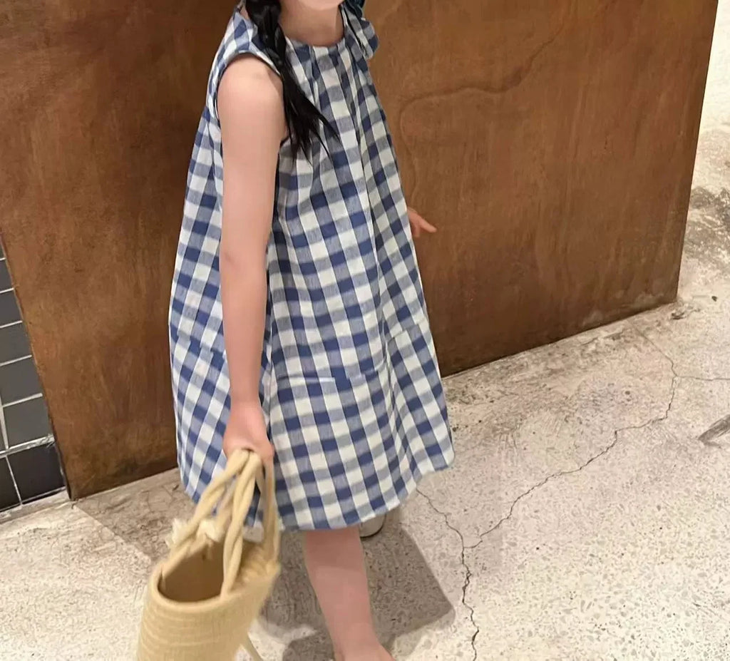 Vestido Infantil Xadrez Florzinha