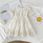 Vestido Infantil Rendado Floral