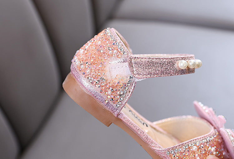 Sapato Infantil Feminino Borboletinha Strass