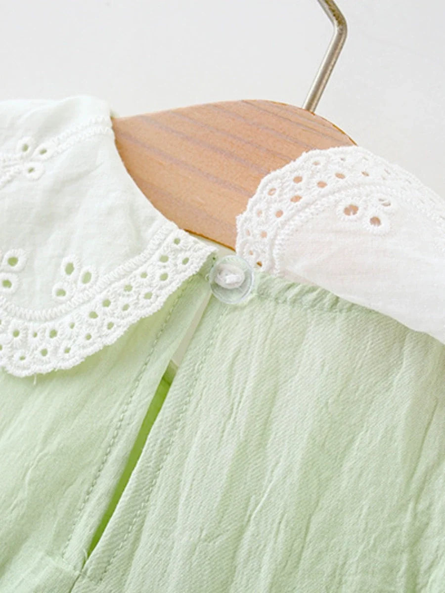 Vestido Infantil Golinha de Renda Camadas