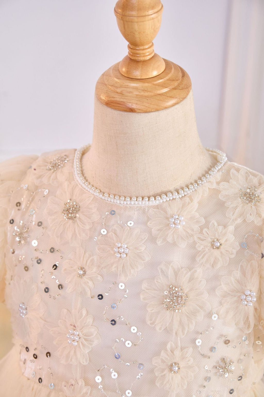 Vestido Infantil Flores Brilhantes