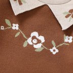 Macacão Infantil Bordado de Flores