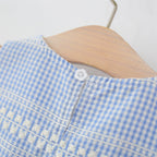 Vestido Infantil Azul Lacinhos
