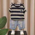 Conjunto Infantil Masculino Lístras e Jeans