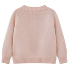 Cardigan Infantil De Tricô Cogumelo