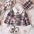Casaco Infantil Xadrez Pelúcia
