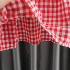 Vestido Infantil Xadrez Moranguinhos