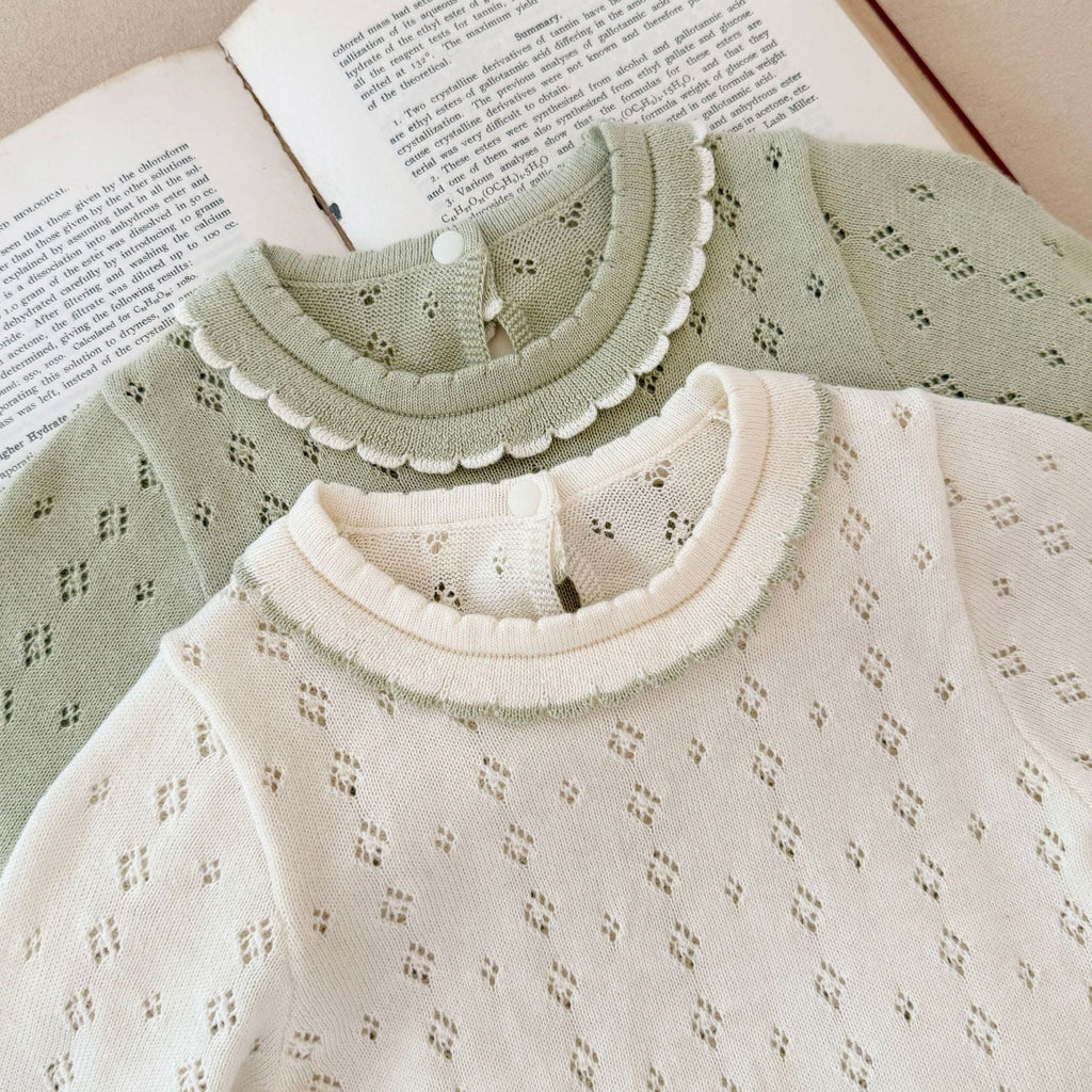 Vestido Infantil de Tricô Babadinho