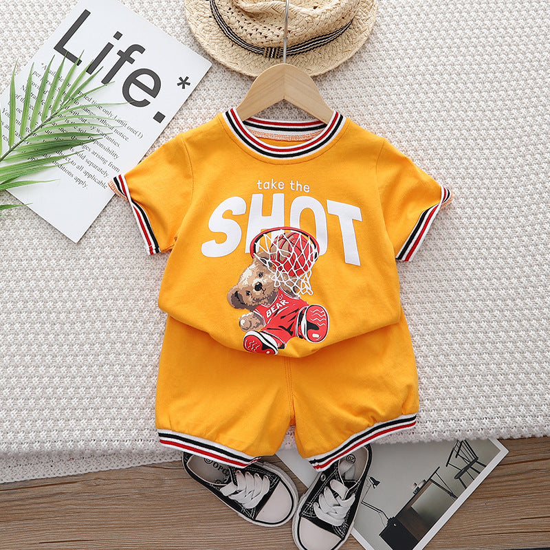 Conjunto Infantil Masculino Ursinho Basquete